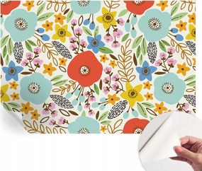 Dekoratív öntapadós fotótapéta Hálószobába Virágmintás 152x104 cm