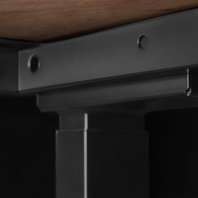Elektromosan állítható magasságú íróasztal 138x67cm Craft tölgy / fekete | LVN System Control Flex+