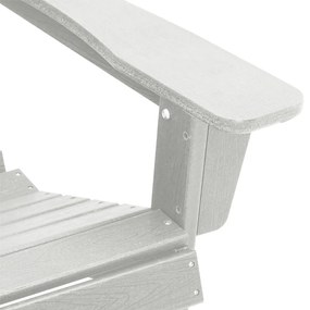 Adirondack Székek 2 db Fehér 74x82x90 cm HDPE