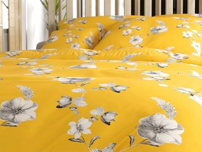 Mikroszálas ágyneműhuzat YELLOW ROSE sárga Ágyneműhuzat mérete: 2 db 70 x 90 cm | 200 x 220 cm