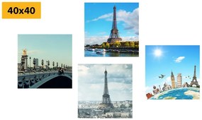 Képszett kilátás a párizsi Eiffel-toronyra