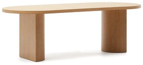 Étkezőasztal tölgyfa dekorral 100x240 cm Nealy – Kave Home