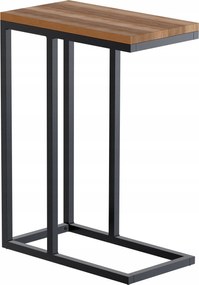 Manteo oldalasztal 46x25x63 cm fekete fa