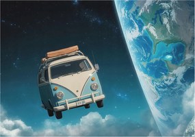 Dekoratív fotótapéta falra Könnyű összeszerelés Utazás kozmosz 312x219 Ragasztó