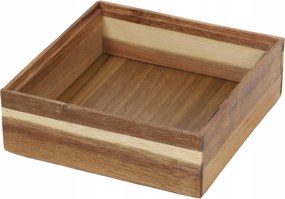 Fa Asztali RendszerezĆ AkĂĄcfĂĄbĂłl Barna 15X15X5CM Fsc