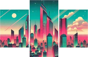 Kép – Nagyváros pop-art stílusban (90x60 cm)