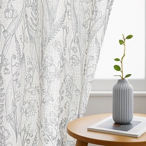 Világosszürke függöny 135x250 cm Selvetia – Restilo