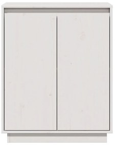 fehér tömör fenyőfa tálalószekrény 60 x 34 x 75 cm