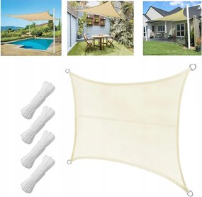 Napvitorla Vízálló Terasz Napellenző 4x5 m téglalap alakú