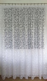 Mg Függöny jacquard 4499 Fehér 280x280 kész szalaggal