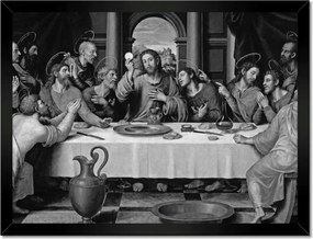 Poszterek keretben 40x30 Vacsora Jézus