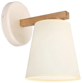 Fali lámpa ELLIE 1xE27/15W/230V krémes/tölgy
