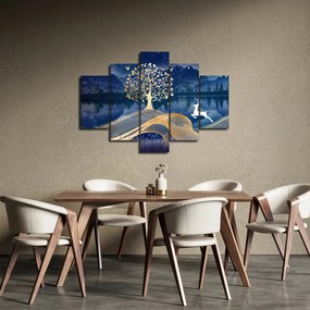 Szarvas képe teliholdkor (150x105 cm)