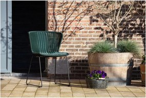 Fekete műrattan kerti szék szett 2 db-os Wings – WOOOD