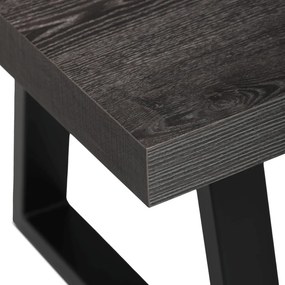 Dohányzóasztal 120 × 60 × 50 cm melamin szürke tölgy CT-R5212 GREY