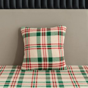 Mikroplüss párnahuzat WINTER PLAID 45x45 cm, színes kivitel