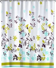 Zuhanyfüggöny Vízálló 180X180CM Fürdőszobai Akasztóval