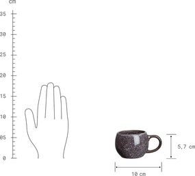 COTTAGE espresso csésze, sötétkék 180ml
