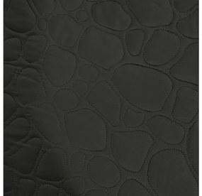 Sötétszürke ágytakaró mintával STONE Méret: 200 x 220 cm