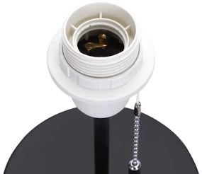 Aigostar - Asztali lámpa USB porttal 1xE27/40W/230V fekete