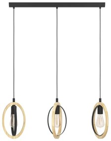 Eglo 43462 - Csillár zsinóron BASILDON 3xE27/40W/230V