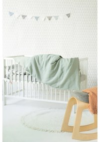 Nature zöld len gyerek ágyneműhuzat, 70 x 100 cm - Linen Tales