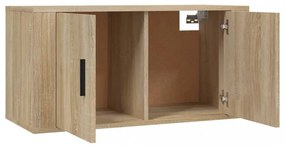2 db sonoma tölgy színű fali TV-szekrény 80 x 34,5 x 40 cm