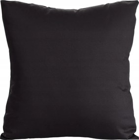 Párnahuzat 40X40 fekete sima pamut-szatén