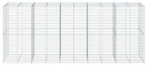 horganyzott vas gabion kosár fedéllel 500 x 100 x 200 cm
