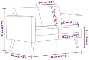 világosszürke 2 személyes szövet kanapé