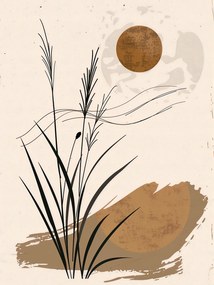 Poszter 15x20cm Sivatagi naplemente