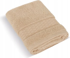 Brotex frottír törölköző 70x140cm csík 450g sötétbézs