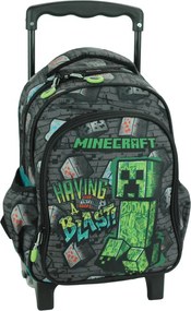 Minecraft Metro Art Blast gurulós ovis hátizsák, táska 30 cm