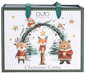 Karácsonyi porcelán csésze 270 ml 2 személyes Christmas Cuties 2 díszdobozban