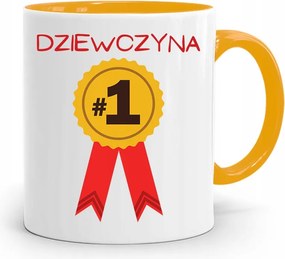 Sárga Bögre Lányoknak Első Számú Lány fényképes nyomattal