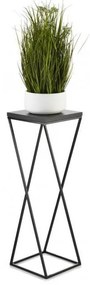 HowHomely LOFT virágtartó állvány 70x24 cm fekete 10-1631-70-BB-MDF