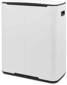 Fehér acél szelektív pedálos szemetes 60 l Bo – Brabantia