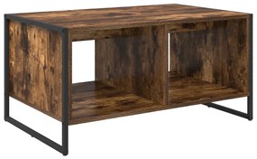 vidaXL Dohányzóasztal Füstös tölgy 80 x 50 x 40 cm Faanyag