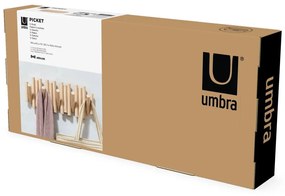 Natúr színű borovi fenyő fali fogas Picket – Umbra