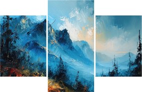 Kép - Hegyek festése (90x60 cm)