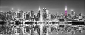 Kép - New York és a lila felhőkarcoló (120x50 cm)