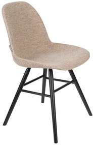 Albert Kuip design szék, bézs szövet, fekete láb