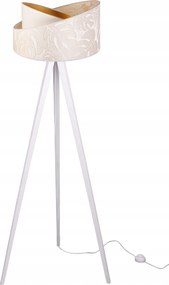 Állólámpa Háromlábú Fa Lámpabúra Minta