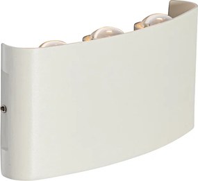 Kültéri fali lámpa fehér LED-del 6-lámpás IP54 - Silly