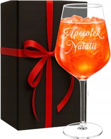 Borospohár Aperola Gravírozással 530ml Születésnapi Ajándék Lányoknak