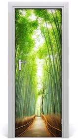 Ajtó tapéta path bambuszok 75x205 cm
