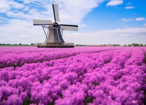 Poszter 18x13cm A holland szélmalom színei