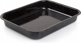 Zománcozott sütőtálca Culinaria Fekete 34 x 26 x 5 cm