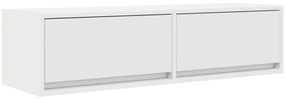 TV Szekrény Fehér 100x31x25,5 cm Műszaki Fa