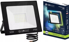 Halogén Led 30W Slim Kültéri Fényvető IP66 Munkavédelmi Fehér Hideg